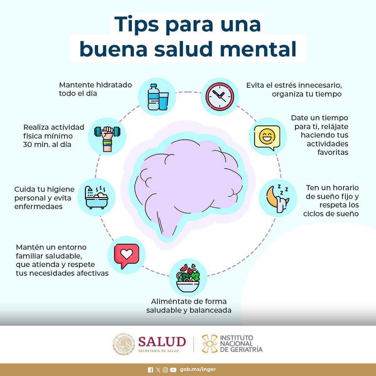 INGER_mx's tweet photo. La salud mental es la base de nuestro bienestar. En un mundo lleno de demandas y desafíos, cuidar nuestra mente es esencial. Prioricemos el autocuidado, la conexión con otros y el acceso a recursos de apoyo. Juntos, podemos construir comunidades más saludables y resilientes. https://t.co/Pt7YKP0k5y