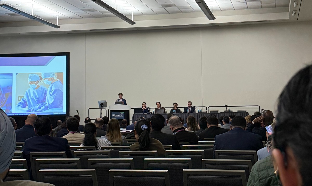 Indiana University Gastroenterology and Hepatology (@iugastro) on Twitter photo 🌟 More from #DDW2025!
<a href="/alhaddad_mo/">Mohammad Al-Haddad, FASGE,FACG, AGAF</a> during the Innovations & Updates in Pancreaticobiliary Endoscopy session, presenting on optimizing innovative technology for evaluating biliary strictures.
#IUEndoscopy <a href="/AmerGastroAssn/">American Gastroenterological Association (AGA)</a> 🌟 More from #DDW2025!
<a href="/alhaddad_mo/">Mohammad Al-Haddad, FASGE,FACG, AGAF</a> during the Innovations & Updates in Pancreaticobiliary Endoscopy session, presenting on optimizing innovative technology for evaluating biliary strictures.
#IUEndoscopy <a href="/AmerGastroAssn/">American Gastroenterological Association (AGA)</a>