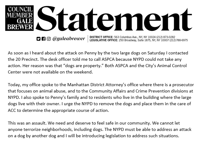 Gale A. Brewer (@galeabrewer) on Twitter photo 