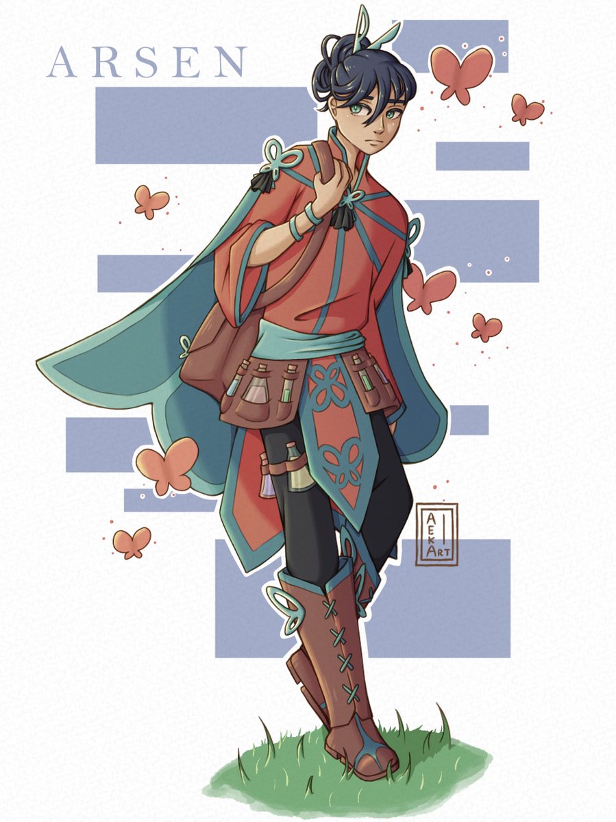 🦋🧪 my first ocs with an ACTUAL backstory (hope i'll have enough motivation to use it in other projects)
#oc #illustration