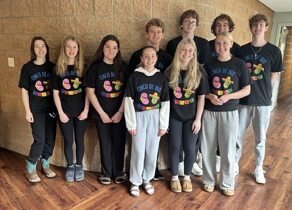 AP Bio students kicked off AP Testing season dressed for success - Cinco De Bio style!