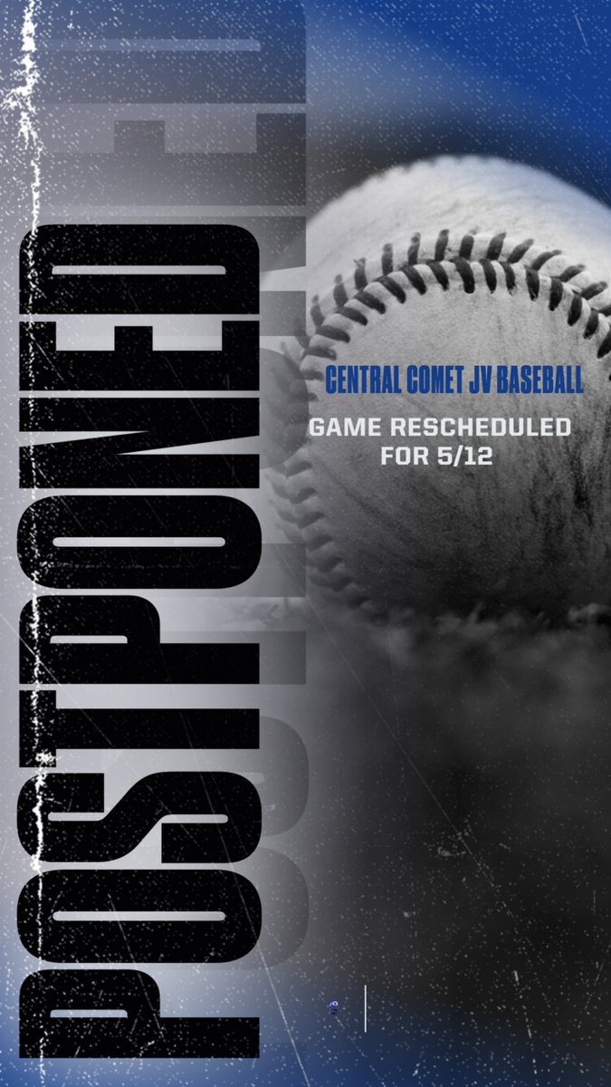 ADcometsTPE's tweet photo. Todays JV Baseball game at Beecher has been postponed until Mon 5/12. https://t.co/9pbmrfaP0Q