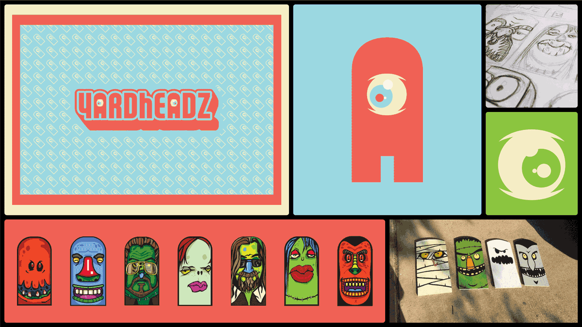 BendIndustries's tweet photo. Revisited my Yardheadz project—what began as painted signs evolved into a full visual concept. New case study up now. https://t.co/oLi2RB2RrS #Illustration #DesignProcess #VisualIdentity #BendIndustries #graphicdesign #logos https://t.co/bjV4q6ohaY
