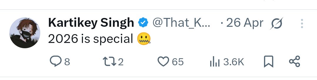 Kartikey Singh tweet media