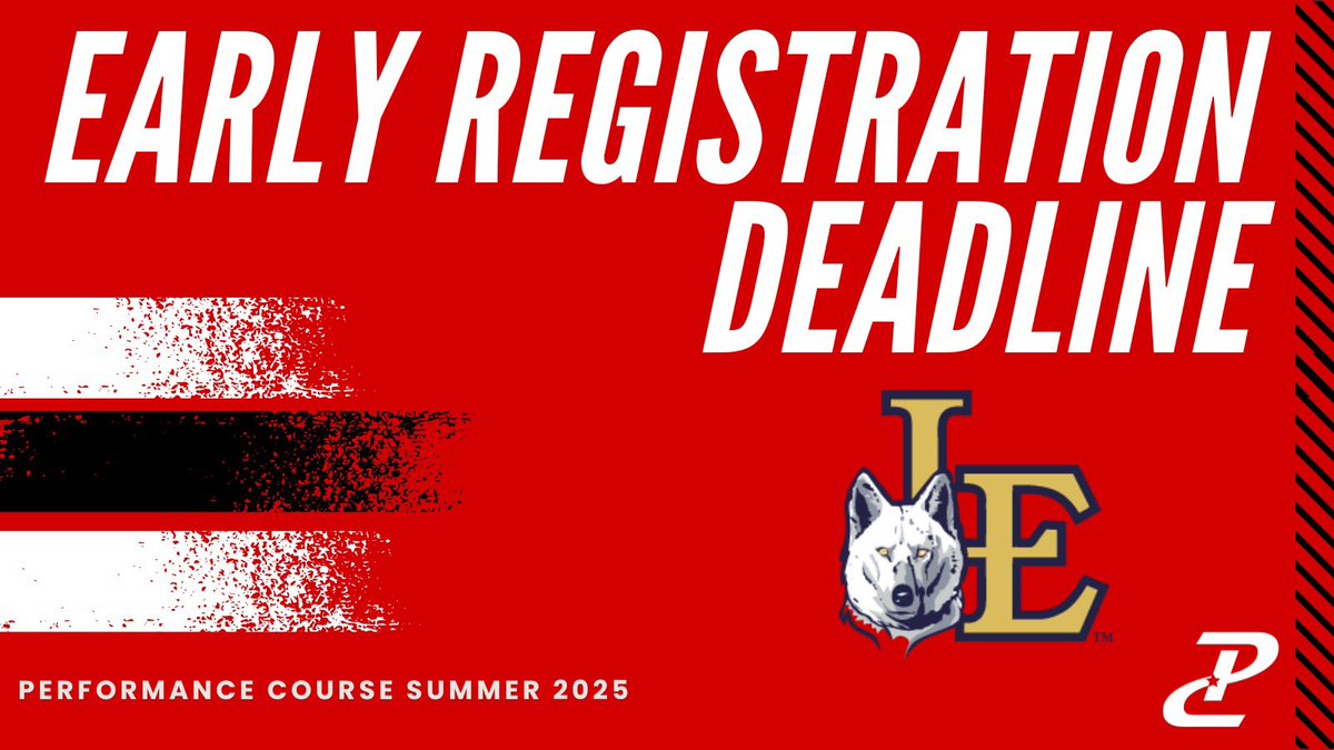 Performance Course (@pcnowisthetime) on Twitter photo The Early Registration Deadline for <a href="/LEISDAthletics/">LEISD Athletics</a> is less than 3 days away!
<a href="/LEHSVolleyball/">Lobo Volleyball</a>
#NOWISTHETIME to go ALL IN towards being the best athlete, teammate & person possible❗
Secure your spot by May 7th to save 💰!
Take advantage by getting signed up NOW! ⬇️ The Early Registration Deadline for <a href="/LEISDAthletics/">LEISD Athletics</a> is less than 3 days away!
<a href="/LEHSVolleyball/">Lobo Volleyball</a>
#NOWISTHETIME to go ALL IN towards being the best athlete, teammate & person possible❗
Secure your spot by May 7th to save 💰!
Take advantage by getting signed up NOW! ⬇️