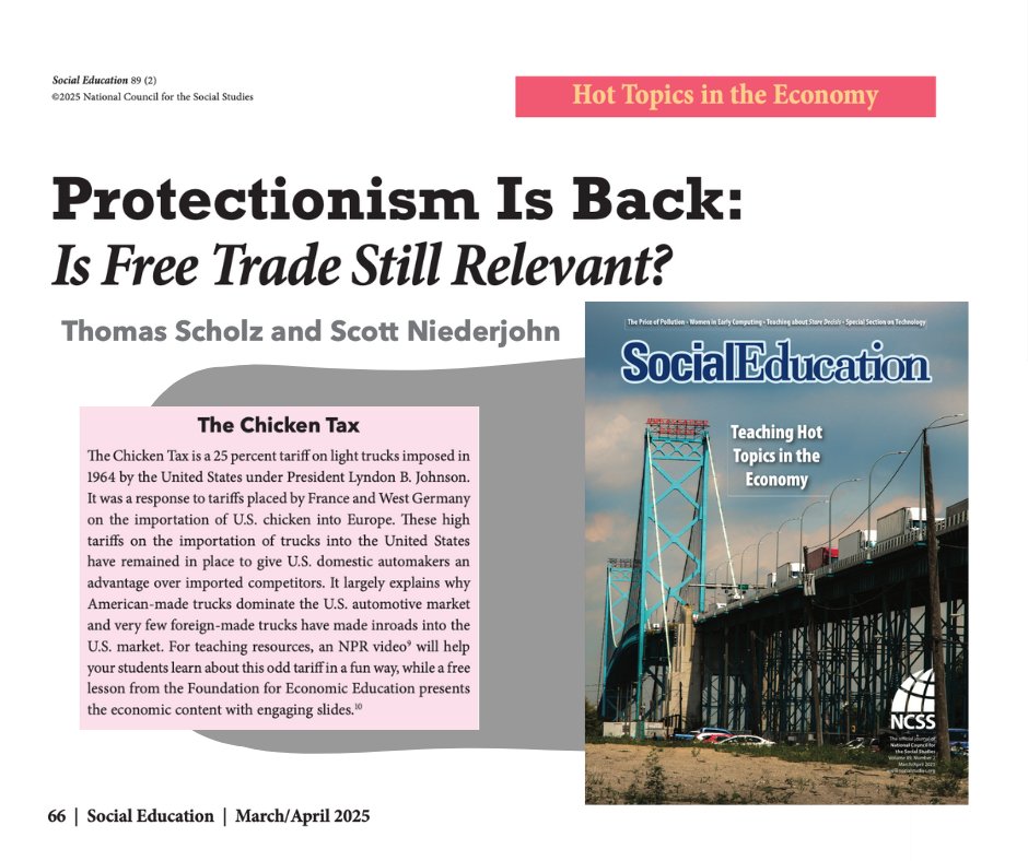 What should students know about free trade, and is it still relevant? Find out in this open access article from the latest issue of Social Education: hubs.li/Q03jk9vX0 #economy #economics
