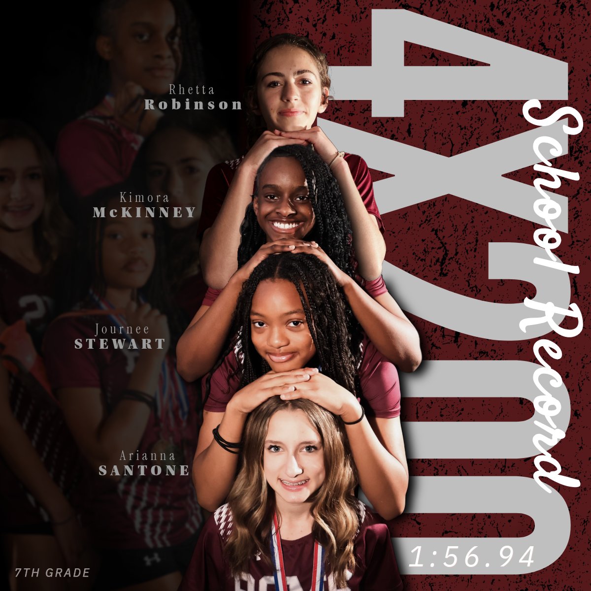 pt 2! We had an incredible 2024-25 Track &amp; Field season and want to give a HUGE shoutout to the fastest, and most determined athletes in Crownover HISTORY!
These girls didn’t just compete… they made their mark. We have new school records set by our 7th &amp; 8th grade athletes!
