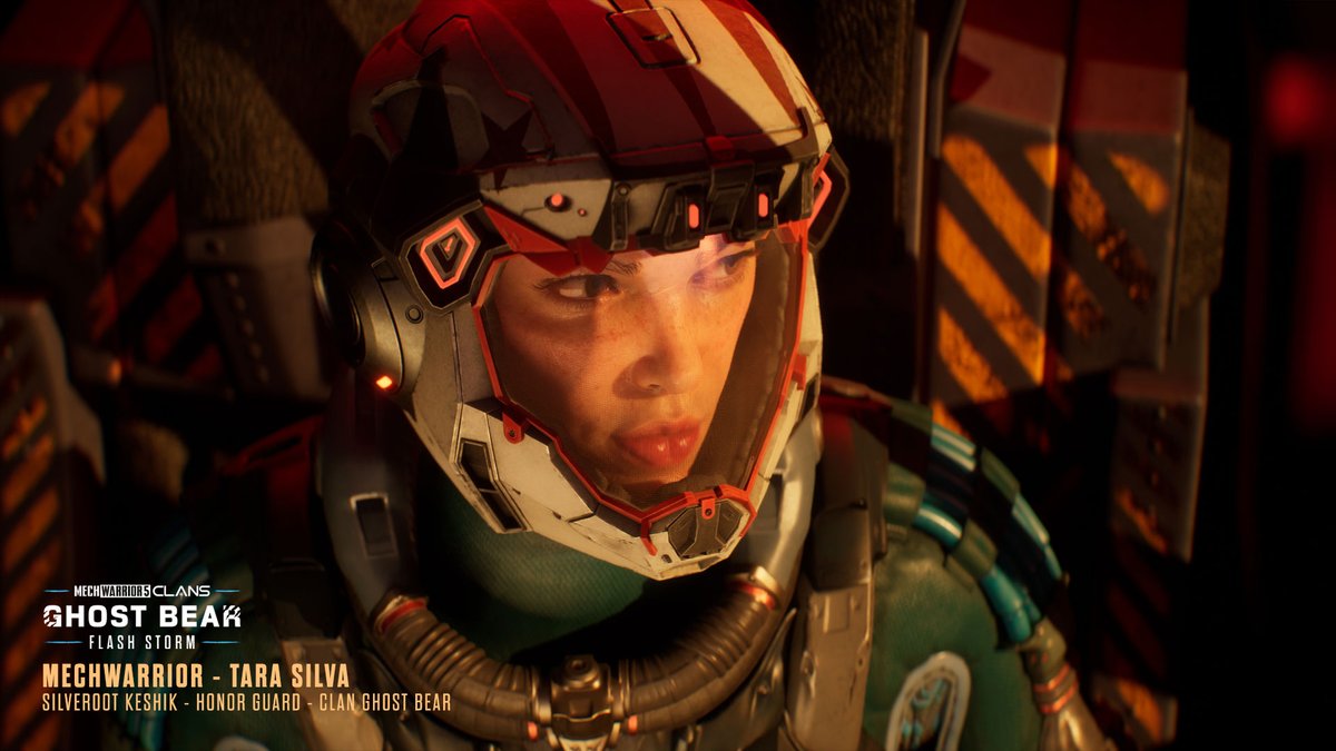 MW5Clans's tweet photo. MechWarrior - Tara Silva from Clan Ghost Bear's elite Silveroot Keshik.  The Storm Breaks May 8th Midnight UTC. (May 7th 5 PM PDT / 8 PM EDT) https://t.co/Dorvi3yInc https://t.co/kbdt597oUT