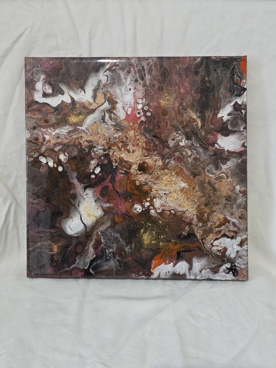 WaterWalkersCo   Painting For sale on Etsy mixed media 10x10  resin coat. in US. Only right now AZ.