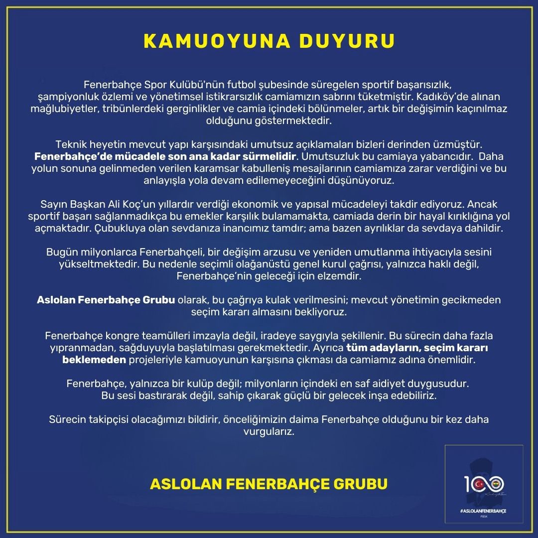 Aslolan Fenerbahçe 💛💙