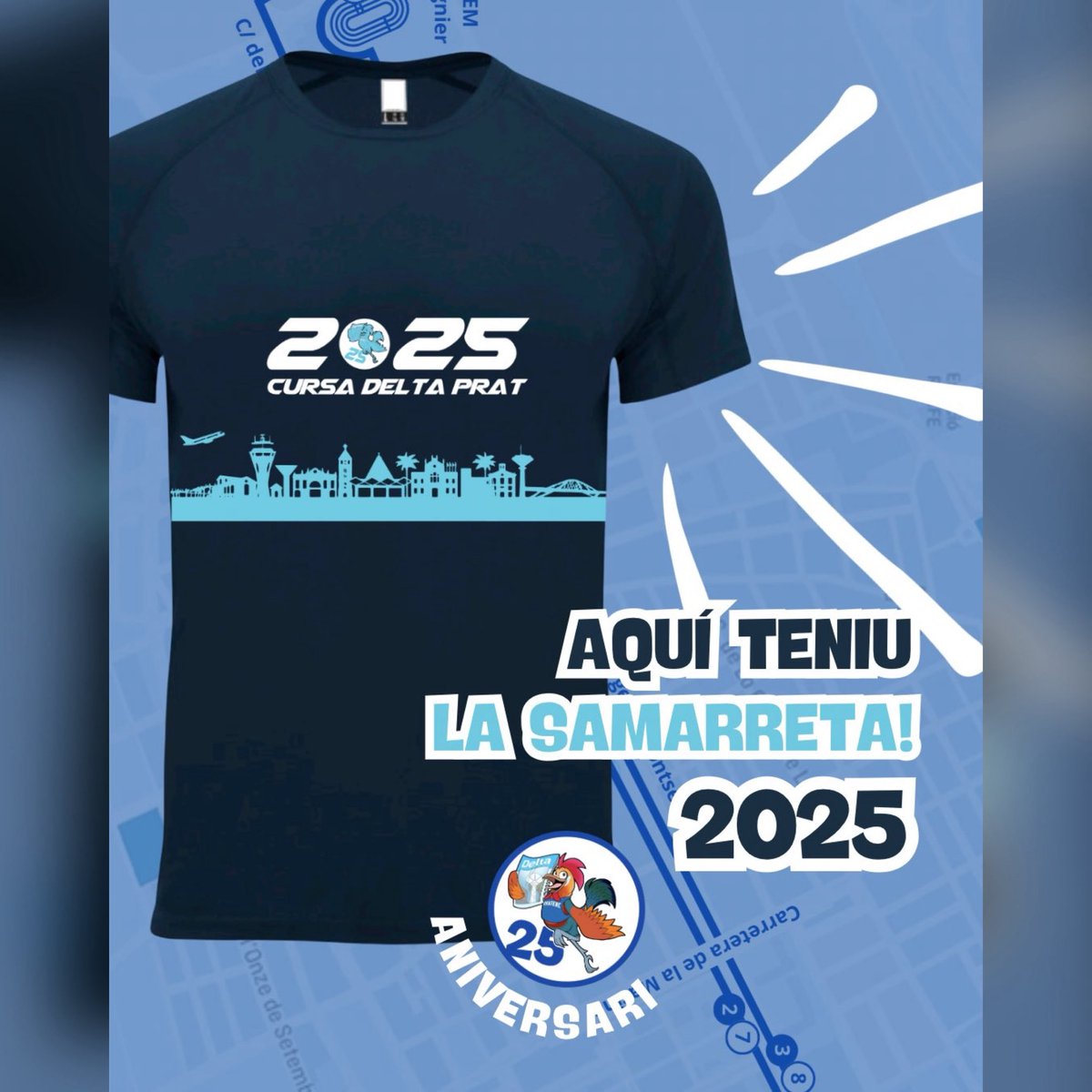 Aquest diumenge és el gran dia!
Un plaer col·laborar amb els dibuixos de la <a href="/CursaDeltaPrat/">Cursa Delta Prat</a> !
Tots els participants tindreu un regal per celebrar els 25 anys!

Apunteu-vos a cursadeltaprat.org i no us ho perdeu!

#elprat #cursadeltaprat25 #baixllobregat #esport #5k #10km