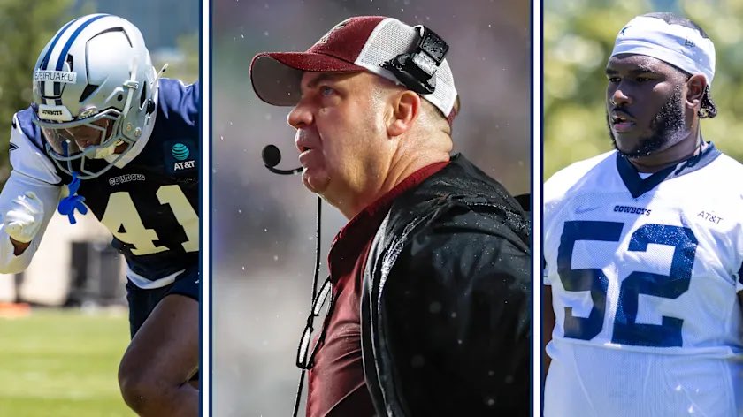 EXCLUSIVE: There’s a common thread between the #Cowboys’ first two 2025 draft picks: Boston College head coach Bill O’Brien. 

The former NFL head coach talked about coaching Tyler Booker and Donovan Ezeiruaku, and what they’ll bring to Dallas.

Read here: dallascowboys.com/news/bill-o-br…