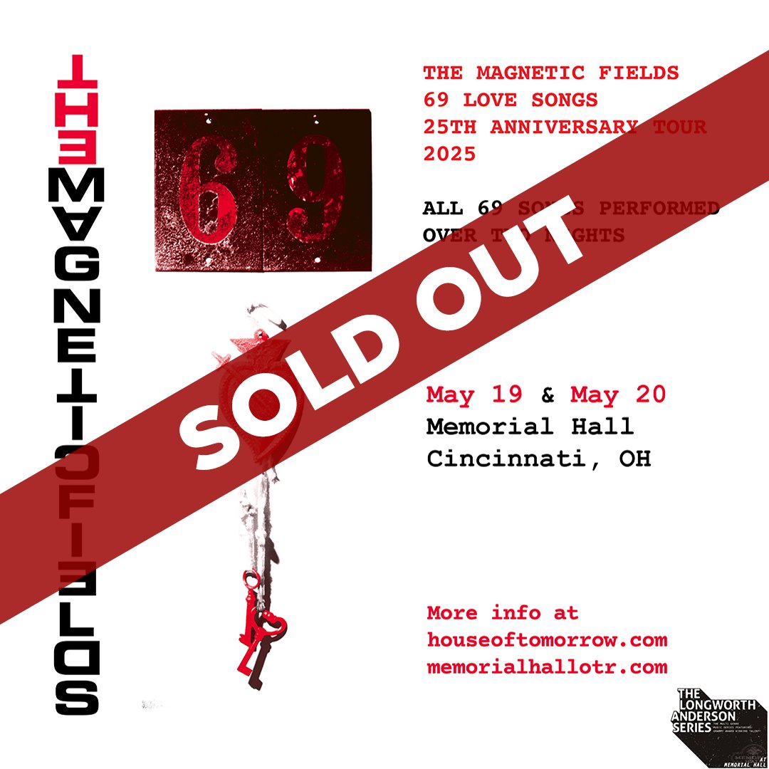 MEMI (@memiconcerts) on Twitter photo 🎉SOLD OUT🎉 The <a href="/memorialhallsoc/">Longworth-Anderson Series</a> presents Night 1 of <a href="/TheMagFields/">The Magnetic Fields</a>: 69 Love Songs 25th Anniversary Tour at Memorial Hall✨ Info → bit.ly/las-magnetic
DOORS: 6:30PM
SHOW: 8:00PM 🎉SOLD OUT🎉 The <a href="/memorialhallsoc/">Longworth-Anderson Series</a> presents Night 1 of <a href="/TheMagFields/">The Magnetic Fields</a>: 69 Love Songs 25th Anniversary Tour at Memorial Hall✨ Info → bit.ly/las-magnetic
DOORS: 6:30PM
SHOW: 8:00PM