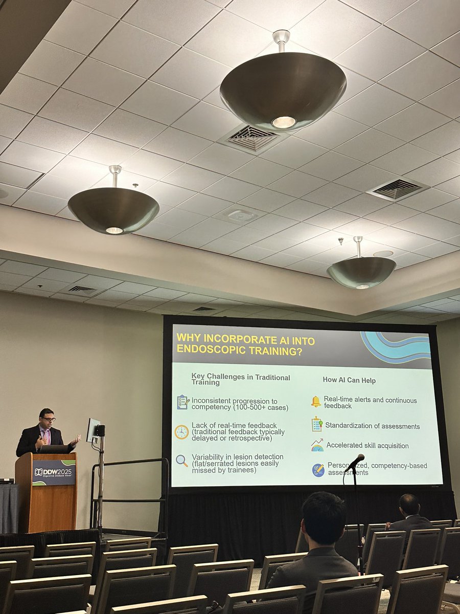 Fouad Jaber, MD, MS (@fouadsjaber) on Twitter photo What an eye-opening talk by Dr. <a href="/NMansourMD/">Nabil Mansour, MD</a> on applications of AI in endoscopy
<a href="/DDWMeeting/">Digestive Disease Week</a> <a href="/bcm_gihep/">BCM Gastroenterology</a>
#DDW2025 What an eye-opening talk by Dr. <a href="/NMansourMD/">Nabil Mansour, MD</a> on applications of AI in endoscopy
<a href="/DDWMeeting/">Digestive Disease Week</a> <a href="/bcm_gihep/">BCM Gastroenterology</a>
#DDW2025