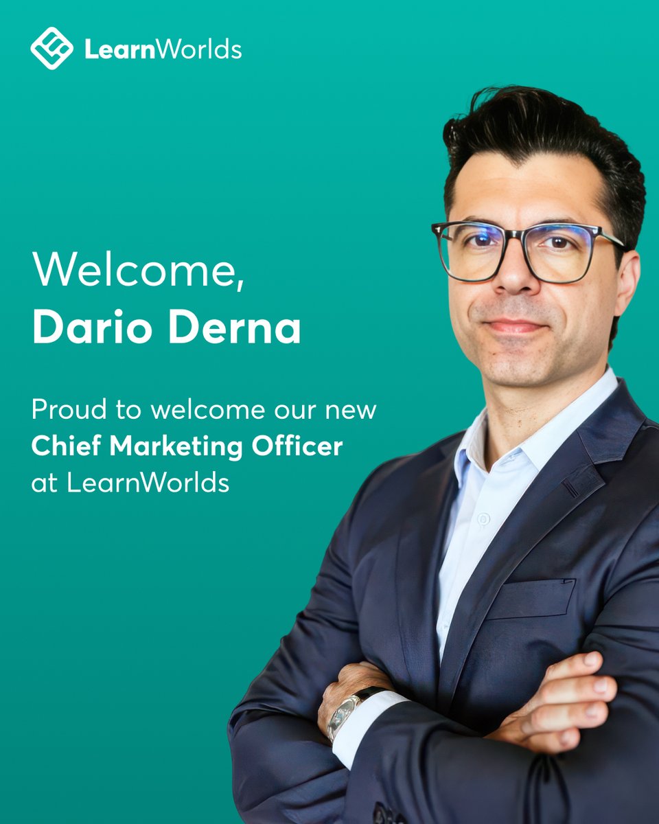 Welcome, Dario Derna! 👏 Our new Chief Marketing Officer brings 15+ years of expertise from Remote, Pipedrive, and Gusto. Excited to see the growth and innovation ahead at LearnWorlds! 🚀