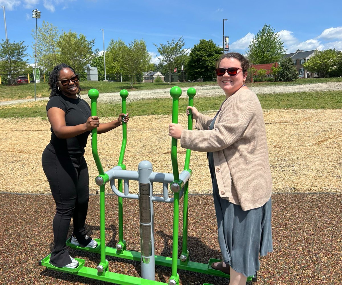 A new outdoor exercise space has been added at Centennial Park, next to City Hall. Stop by and try out the equipment!