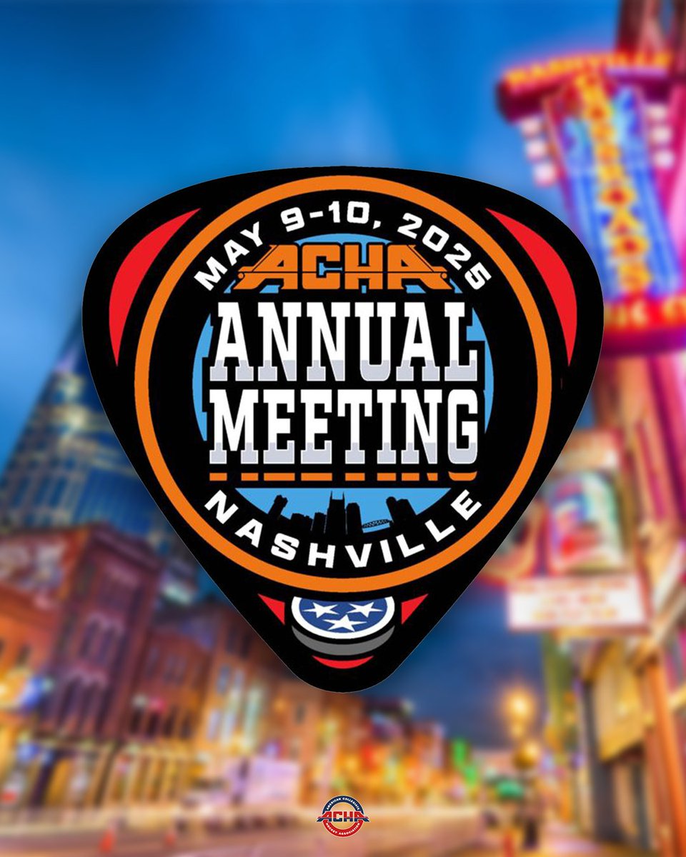 ACHA Hockey (@achahockey) on Twitter photo ๐๐๐๐ ๐๐๐๐ ๐๐ง๐ง๐ฎ๐๐ฅ ๐๐๐๐ญ๐ข๐ง๐
Our Annual Meeting is a few days away! If you have any questions, please feel free to reach out.
For those of you unable to attend the meeting in Nashville, we will be recording the General Session meeting and will provide a link to ๐๐๐๐ ๐๐๐๐ ๐๐ง๐ง๐ฎ๐๐ฅ ๐๐๐๐ญ๐ข๐ง๐
Our Annual Meeting is a few days away! If you have any questions, please feel free to reach out.
For those of you unable to attend the meeting in Nashville, we will be recording the General Session meeting and will provide a link to