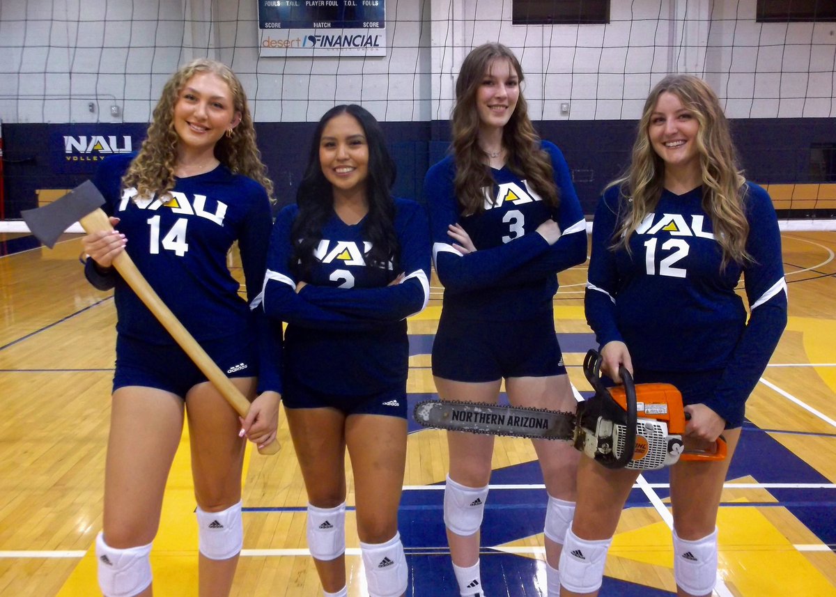 Prepared to kick axe during finals 📚🙂‍↕️

#RaiseTheFlag | #BigSkyVB