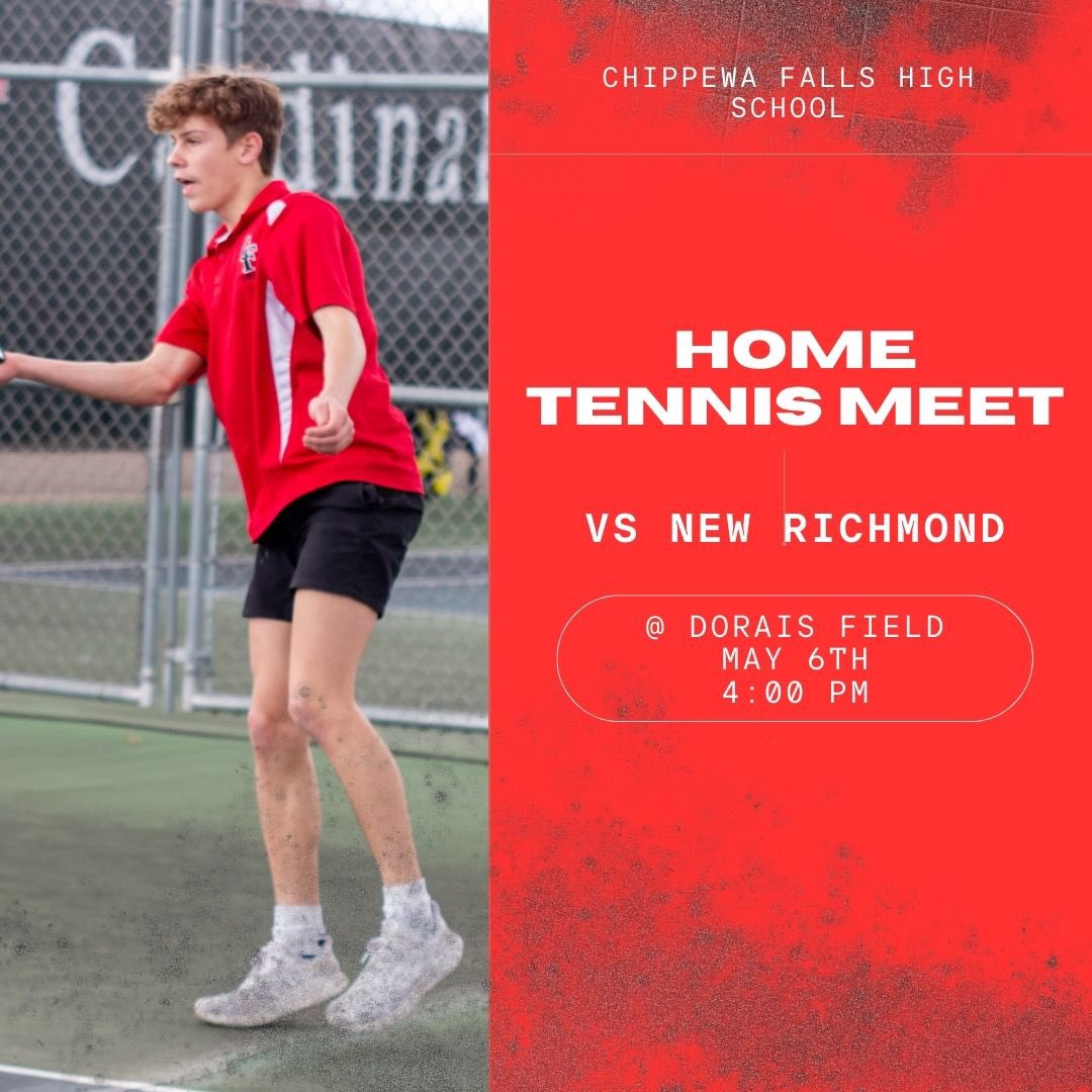 Support our Tennis team on Tuesday as they face New Richmond!