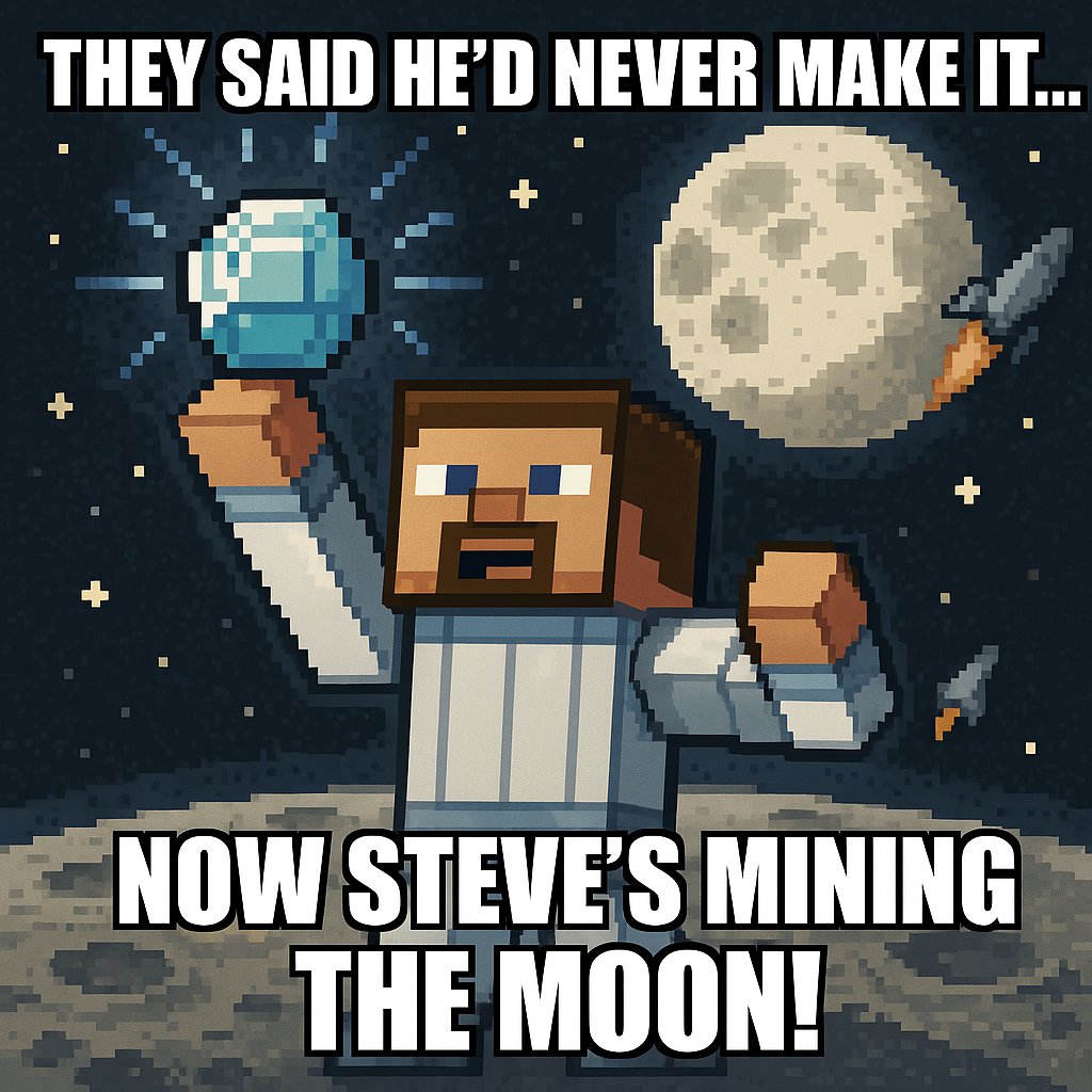 WenSteveCoin's tweet photo. Steve didn’t ask for permission.
He crafted 🛠️. He mined ⛏️. He launched 🚀.

Now he’s building the future on-chain 🔗.”
#WENSTEVE #Solana #NoBrakes #MemeSeason https://t.co/LcXCRLew2E