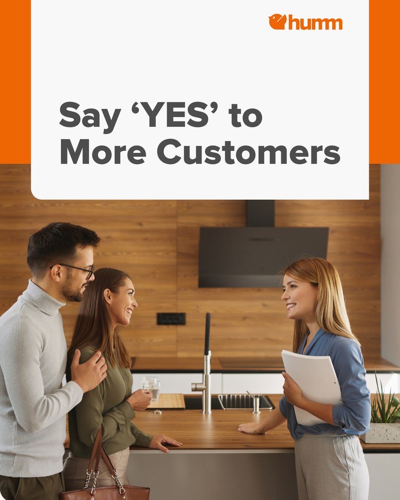 Say ‘YES’ to More Customers!
Don’t let budget concerns stop your customers from moving forward. Offer flexible financing with humm and close more deals.
Get humm for your business!

Learn More at l8r.it/jxZb
.
.
.
@hummcanada #hummcanada