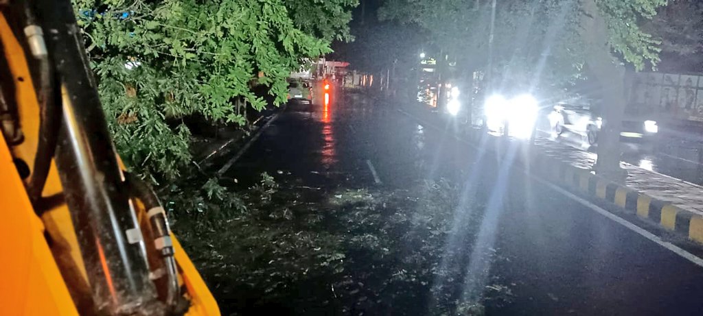 ભારે પવન ને કારણે  દાહોદ સીટી મા રોડ પર પડેલ વૃક્ષો દૂર કરવાની કામગીરી નગરપાલિકા દ્વારા શરૂ કરવામાં આવી. <a href="/CMOGuj/">CMO Gujarat</a> <a href="/revenuegujarat/">Revenue Dep. Gujarat</a>