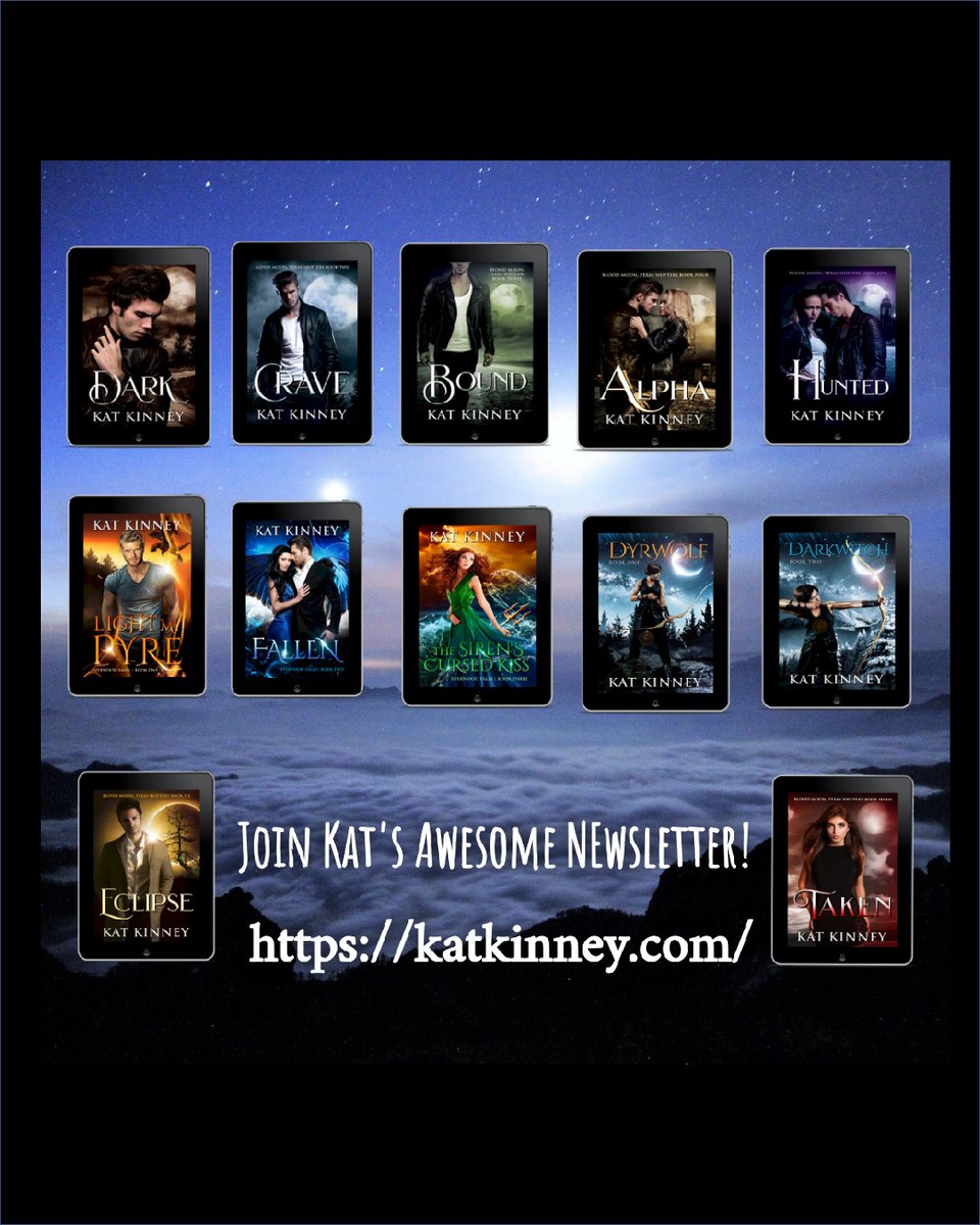 Want to stay up to date with Kat's latest news and upcoming releases? 🌙🎃🧹

Sign up for my newsletter and receive a second bonus epilogue for my books!

katkinney.com

#writingcommunity #paranormalromance #cozyfantasy #cozymystery #romancebooks