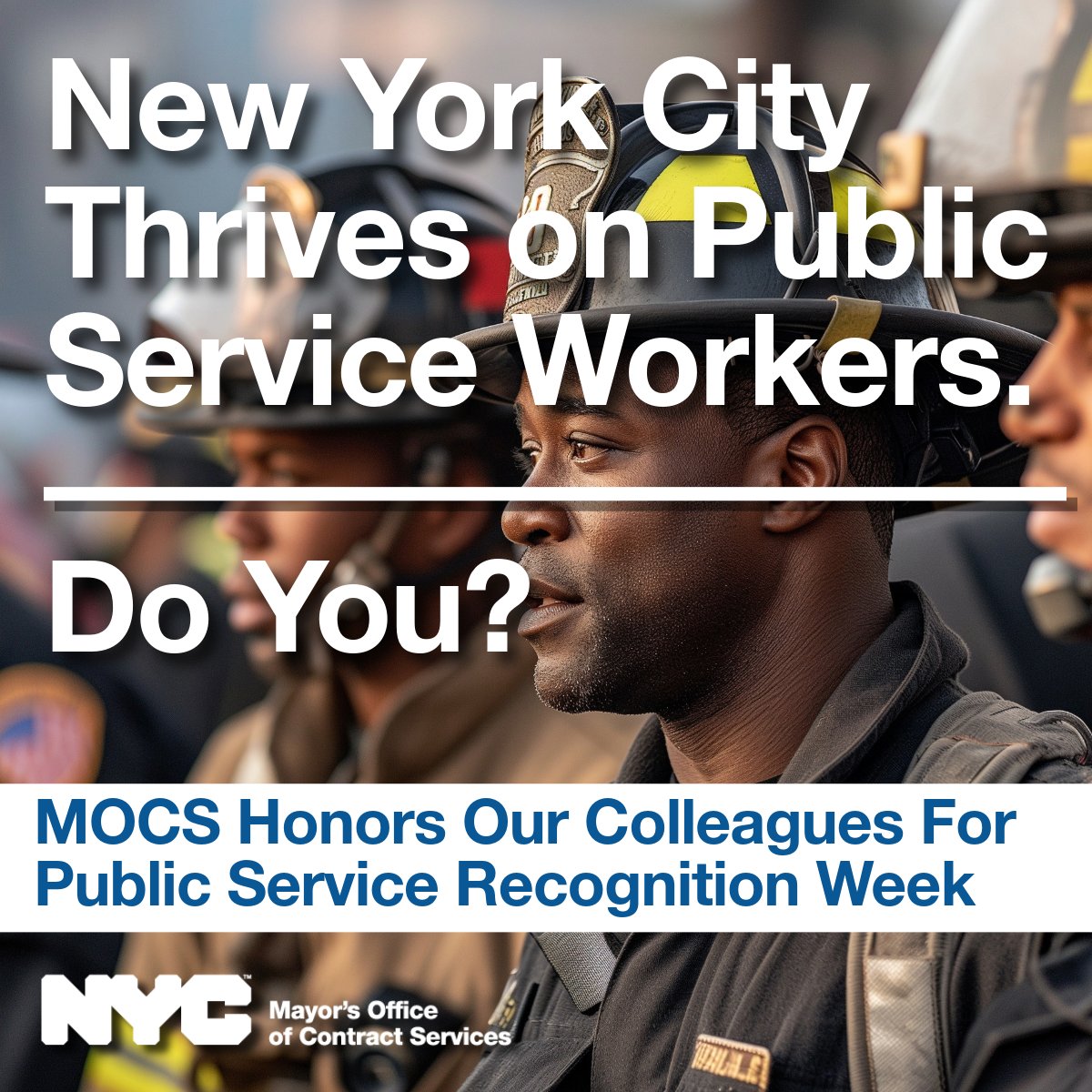Happy Public Service Recognition Week!
Join as we celebrate the incredible dedication and hard work of our nation’s public servants.

To every public employee who makes a difference every day: thank you for your service and commitment.
#PSRW #ThankYouPublicServants #WeServe