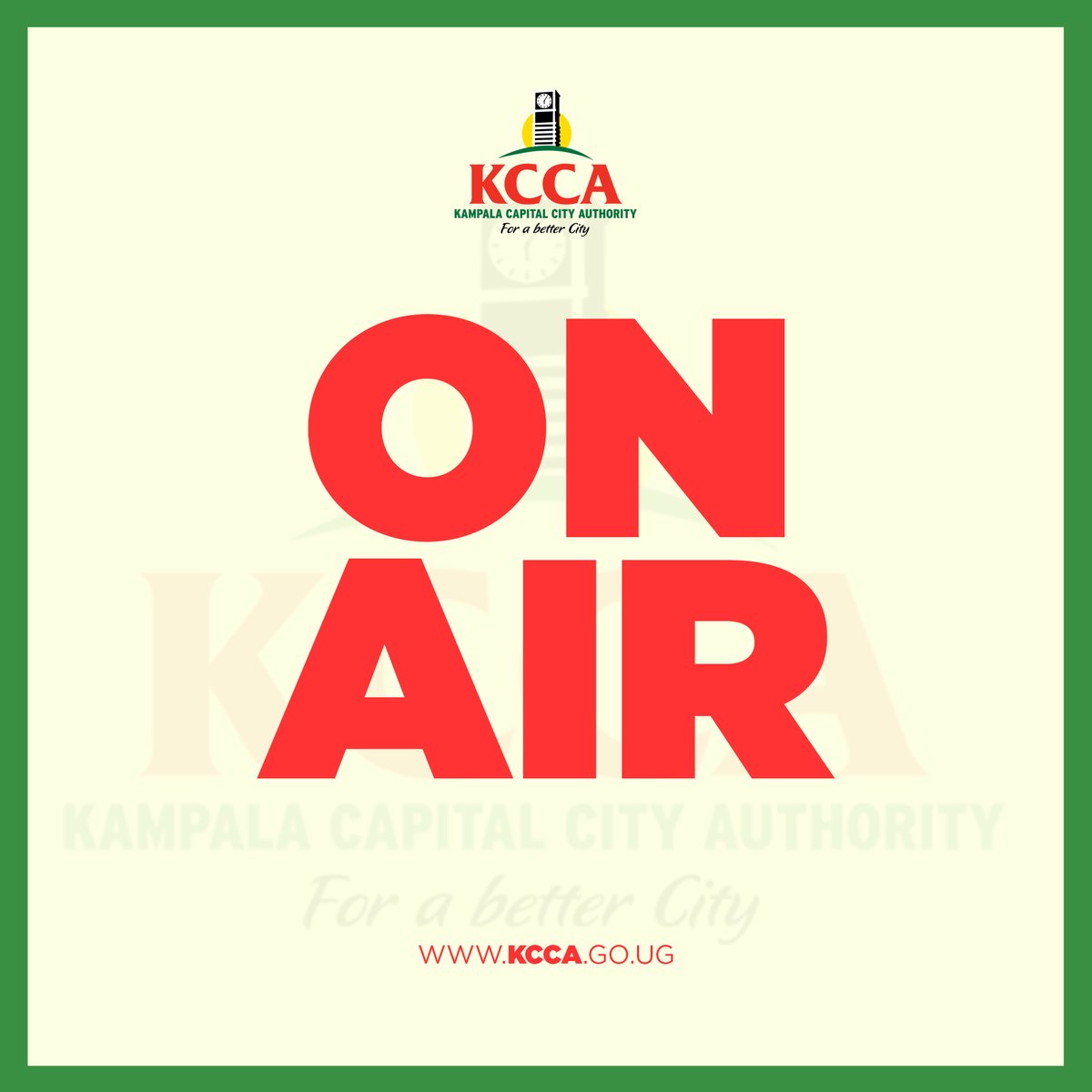 Kampala Capital City Authority (KCCA) (@kccaug) on Twitter photo #KCCAatWork with various interventions in several service areas across the board and we love keep you in the know.
Tonight, (8:30-9:30) <a href="/KCCAED/">Sharifah Buzeki</a> together with <a href="/kyofakabuye2/">Hon Kyofatogabye Kabuye</a> (State Minister for Kampala Capital City and Metropolitan Affairs) are going live on <a href="/ubctvuganda/">UBC UGANDA</a>'s #KCCAatWork with various interventions in several service areas across the board and we love keep you in the know.
Tonight, (8:30-9:30) <a href="/KCCAED/">Sharifah Buzeki</a> together with <a href="/kyofakabuye2/">Hon Kyofatogabye Kabuye</a> (State Minister for Kampala Capital City and Metropolitan Affairs) are going live on <a href="/ubctvuganda/">UBC UGANDA</a>'s
