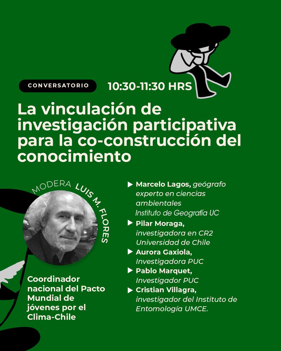#AgendaUMCE A 10 años del proyecto internacional Pacto mundial de jóvenes por el cambio climático, la UMCE será parte de este importante hito con la jornada “Esperanza y compromiso con el cambio climático" 🌿 
✅ Inscripciones en bit.ly/pactojovenes
