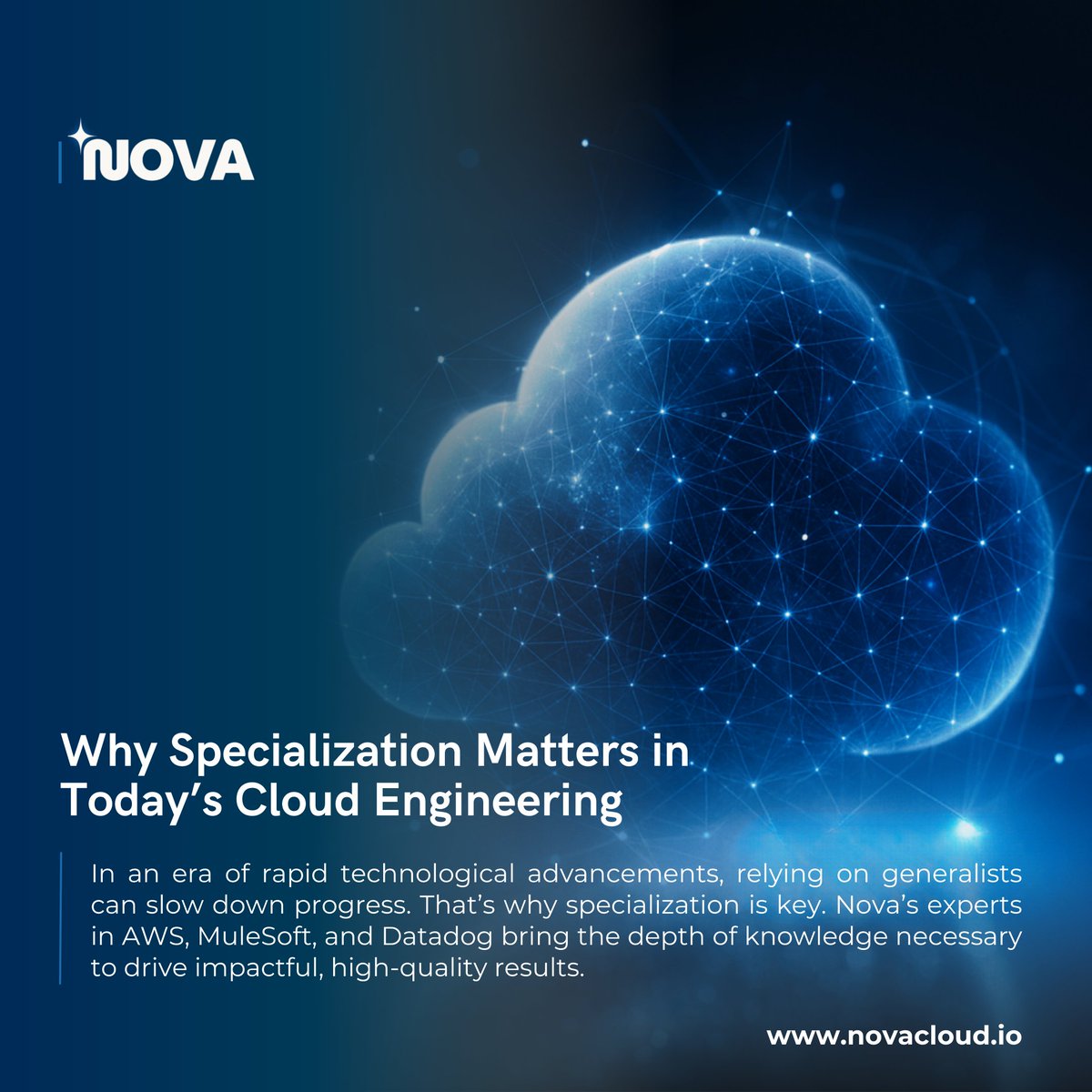 🔑 Key Insight: Specialized teams don’t just fix problems—they help prevent them by anticipating challenges before they arise.

#Nova #NovaCloud #TechSpecialists #CloudInnovation