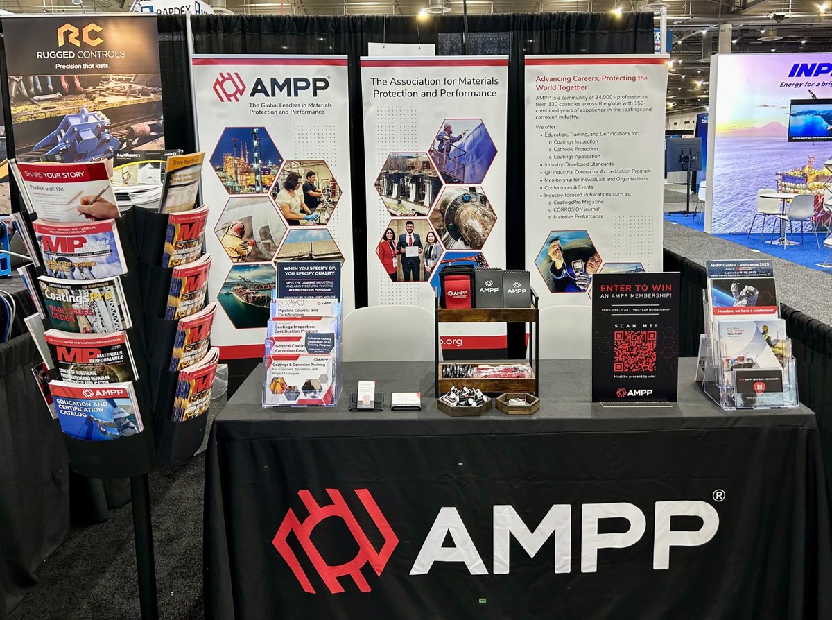 We’re ready to connect at OTC! Stop by the AMPP booth (#2750) to meet our team, grab some swag, and enter our raffle for a chance to win a membership.
#OTC2025 #AMPP