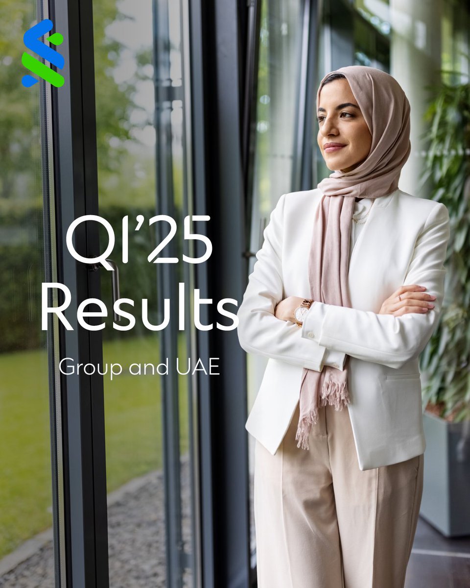 StanChartUAE's tweet image. We’ve announced a strong set of Q1’25 results, for the Group and in the UAE.

Our business continues to make great progress on its strategic priorities, leveraging our cross-border network in service of our clients.

#StandardChartered #StanChartResults #HereForGood