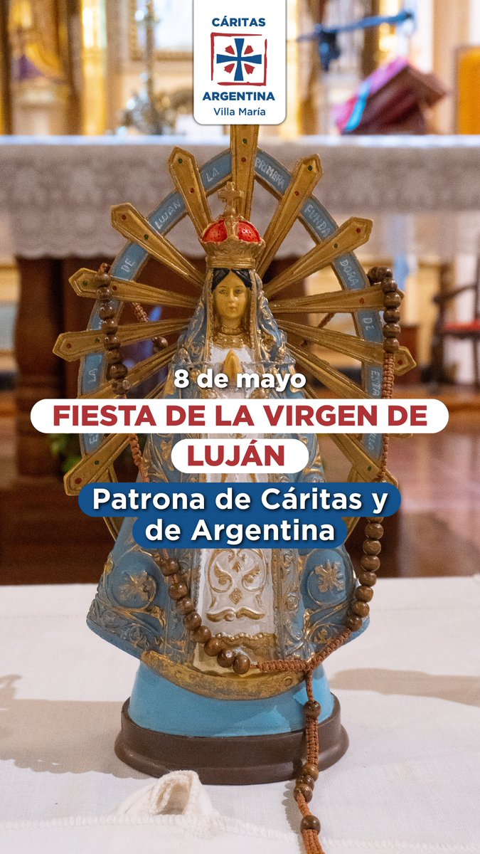 CaritasVM's tweet photo. ¡Hoy celebramos la fiesta de Nuestra Señora de Luján! A ella, le pedimos su intercesión por Cáritas y por nuestro país, para que juntos, continuemos generando mejores oportunidades. https://t.co/zCNmDUEKNN