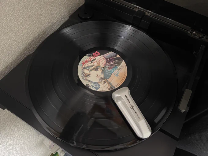 拾ってきたメガゾーン23のレコードを磨いて針を通して新しい袋に入れ替えるなどした