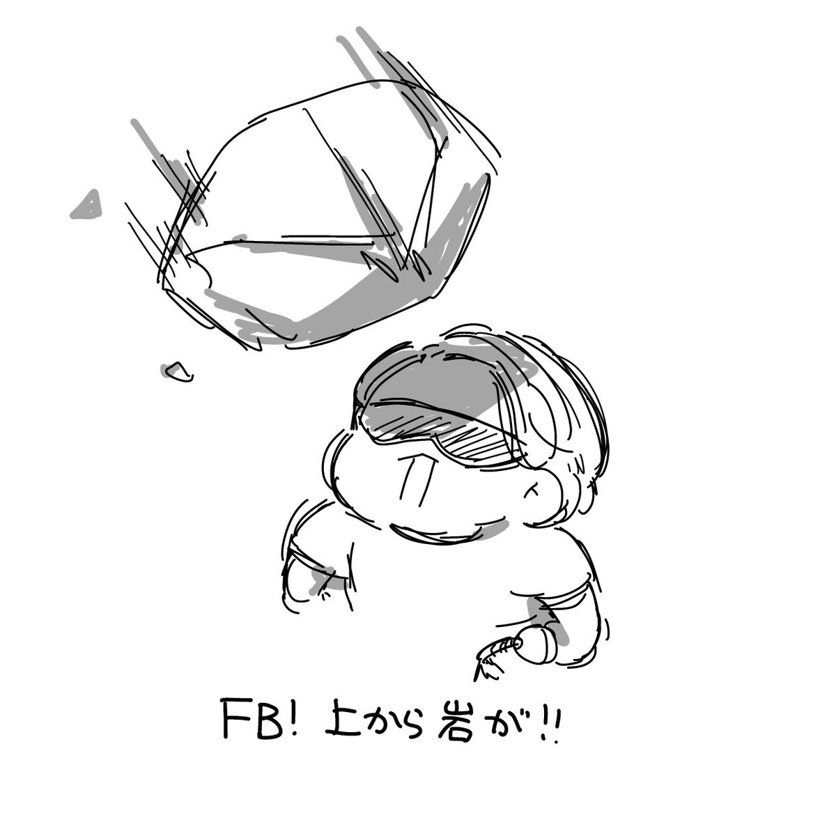 kinoillust's tweet image. #MSSPアート　#MSSP生
岩のエイム力がすごい！