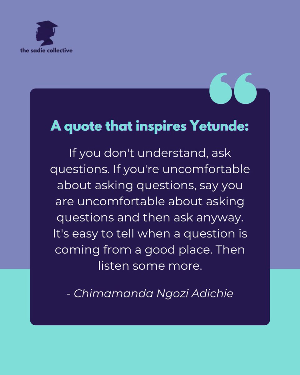 A little Monday inspiration from our April Community Spotlight, Yetunde Oshagbemi ✨ #blackgirlmagic