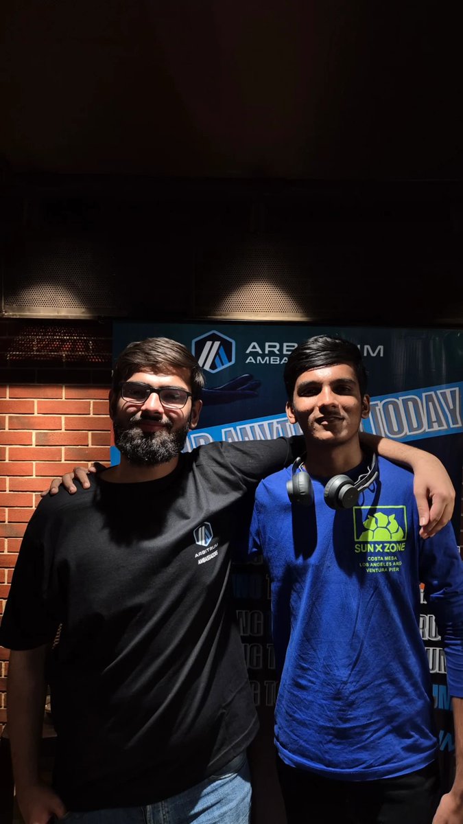 Anshul (@anshul_vora18) on Twitter photo Arbitrum Origin Point : Nagpur edition ๐ฎ๐ณ๐
Hosted by my 2 frens <a href="/AdnanDalal96069/">Mohammad Adnan (๐,๐งก)</a> & @Ashu_Pandey for the <a href="/VidarbhaDao/">Vidarbha DAO</a> fam ,right in the heart of our region.
Big love to everyone who showed up, vibed, learned, and built together and learned abt <a href="/arbitrum/">Arbitrum</a> ๐
But a special Arbitrum Origin Point : Nagpur edition ๐ฎ๐ณ๐
Hosted by my 2 frens <a href="/AdnanDalal96069/">Mohammad Adnan (๐,๐งก)</a> & @Ashu_Pandey for the <a href="/VidarbhaDao/">Vidarbha DAO</a> fam ,right in the heart of our region.
Big love to everyone who showed up, vibed, learned, and built together and learned abt <a href="/arbitrum/">Arbitrum</a> ๐
But a special