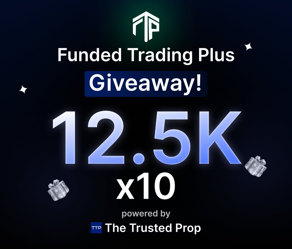 TheTrustedProp (@thetrustedprop) on Twitter photo We are giving away 10x12x5K accounts from <a href="/FundedTradingP/">Funded Trading Plus</a> 🎉
1. Follow <a href="/FundedTradingP/">Funded Trading Plus</a> & <a href="/TheTrustedProp/">TheTrustedProp</a>
2. Like Share & Repost
3. Tag 3 traders
4. Like FTP here : thetrustedprop.com/prop-firms/fun… We are giving away 10x12x5K accounts from <a href="/FundedTradingP/">Funded Trading Plus</a> 🎉
1. Follow <a href="/FundedTradingP/">Funded Trading Plus</a> & <a href="/TheTrustedProp/">TheTrustedProp</a>
2. Like Share & Repost
3. Tag 3 traders
4. Like FTP here : thetrustedprop.com/prop-firms/fun…