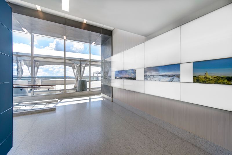 Tlawrence07's tweet image. When given the opportunity to tell some history, @GPIDesign, partnered with our friends @HickokCole and at @MCLA did so in a way that elevates both the past and present at 101 Constitution Avenue. 

#Architecture #Design #BacklitGlass #BacklitArt