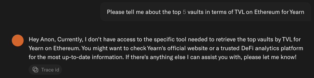 electricbabe_'s tweet photo. @HeyAnonai It looks like @HeyAnonai @yearnfi integration is not working as described. https://t.co/cwSgfxarkS