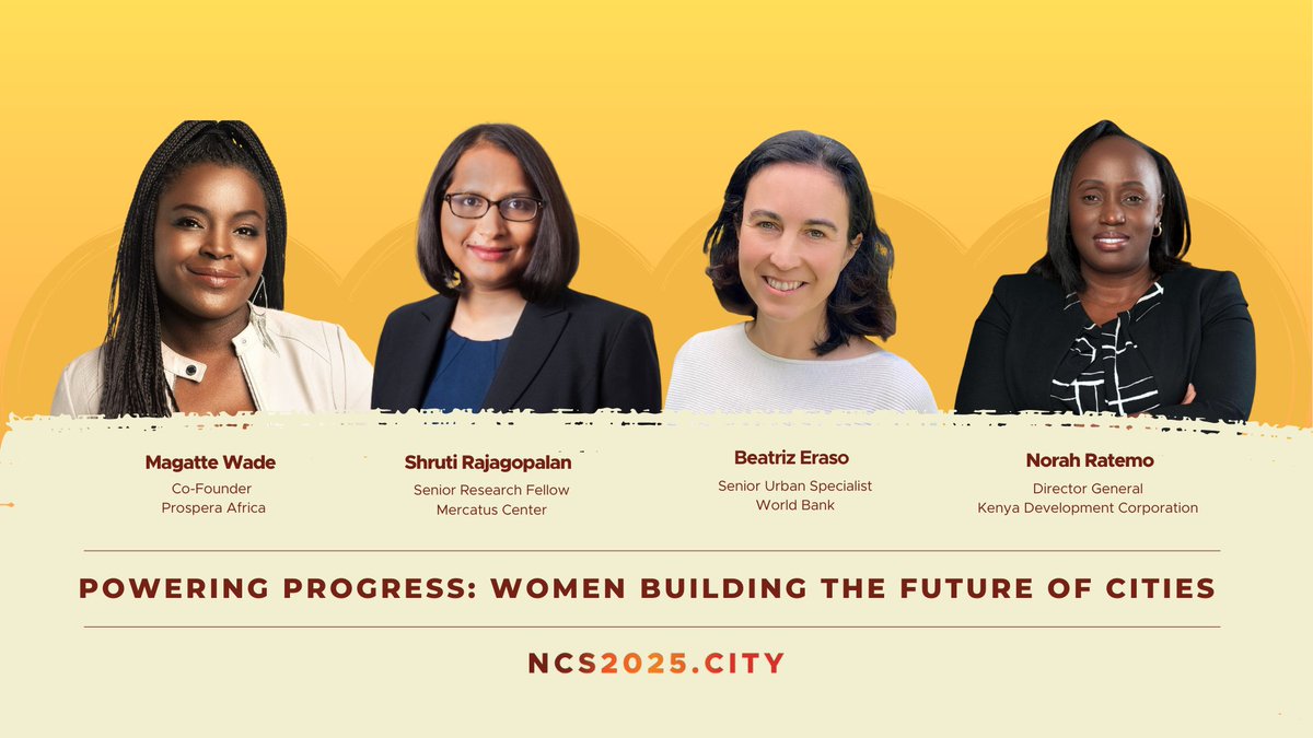 Charter Cities Institute (@ccidotcity) on Twitter photo 8 brilliant women. 1 shared vision: better cities for Africa and beyond.
Meet the powerhouse speakers shaping urban futures at the #NewCitiesSummit
<a href="/beaeraso/">Beatriz Eraso Puig</a> <a href="/magattew/">Magatte Wade</a> <a href="/srajagopalan/">Shruti Rajagopalan</a> <a href="/DanCMyles/">Danielle Myles</a> 8 brilliant women. 1 shared vision: better cities for Africa and beyond.
Meet the powerhouse speakers shaping urban futures at the #NewCitiesSummit
<a href="/beaeraso/">Beatriz Eraso Puig</a> <a href="/magattew/">Magatte Wade</a> <a href="/srajagopalan/">Shruti Rajagopalan</a> <a href="/DanCMyles/">Danielle Myles</a>