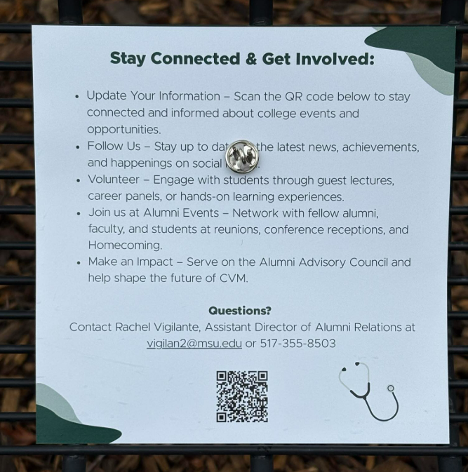 MSU Vet Med Alumni (@msuvetsalumni) on Twitter photo Friday was a big day! We handed out these cards and pins to welcome the newest <a href="/msuvets/">MSU Veterinary Medicine</a> grads into the CVM alumni community. They're entering the field ready to Learn, Discover, Heal, and Protect—and we can’t wait to see where they go next.💚 Friday was a big day! We handed out these cards and pins to welcome the newest <a href="/msuvets/">MSU Veterinary Medicine</a> grads into the CVM alumni community. They're entering the field ready to Learn, Discover, Heal, and Protect—and we can’t wait to see where they go next.💚