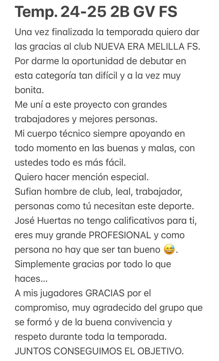 Temporada 24-25 <a href="/NuevaeraFS_ML/">Nueva Era FS - Melilla Ciudad del Deporte</a> 👏🏽