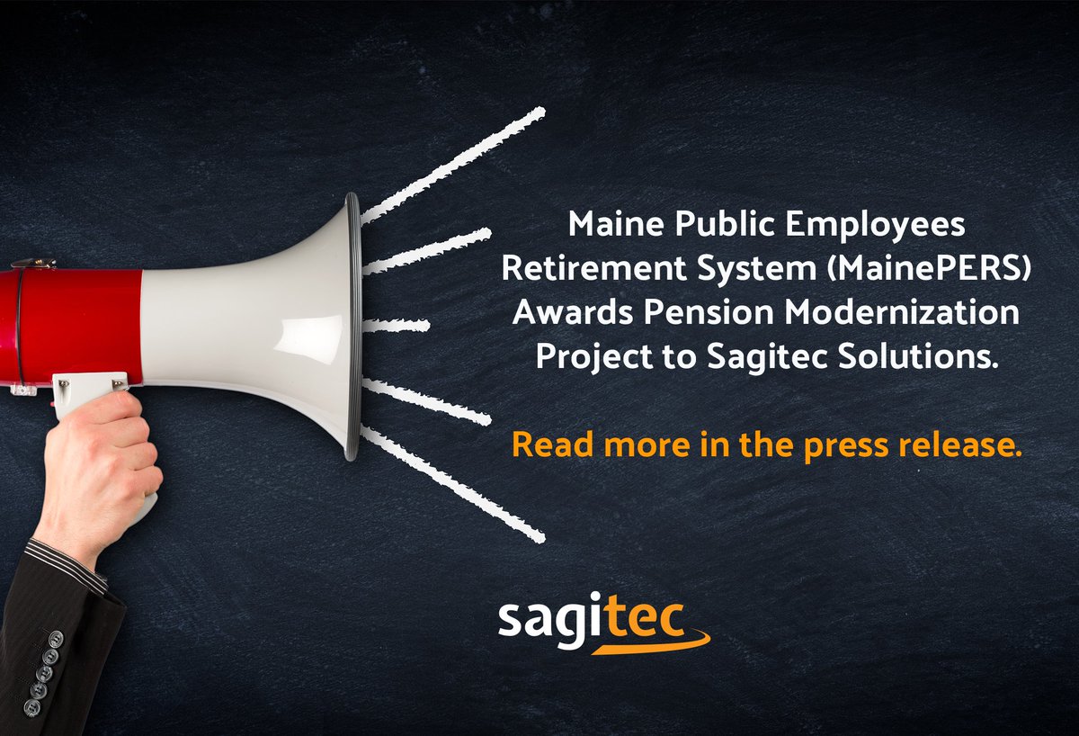 "...Sagitec offered the best opportunity for modernizing MainePERS’ system to best serve members, retirees, and employers and improve efficiencies for staff.” - Dr. Rebecca M. Wyke, CEO MainePERS.  #SagitecSolutions #InnovationDriven #CompanyNews
hubs.ly/Q03l1wb-0