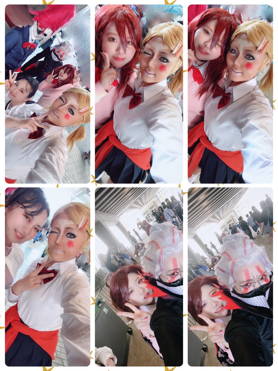 mame1587's tweet photo. 遅報なんだがダンダダン併せしてた～！
秋さんもお手伝いありがとう🫶
さちゃんオカルンと手繋いできゃきゃしてたりアイラの全身ガッツリ見てたりムーコ似合ってて可愛すぎてみんなできゃっきゃした🥳お疲れ様やで🍵

オカルン( @_t_uk_ )
ムーコ( @karashmotimoti )
#ニコ超2025コスプレ https://t.co/sK2uCU9Jhb