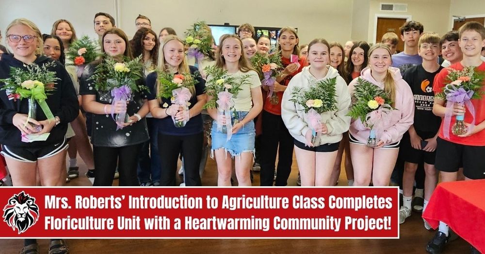 Mrs. Roberts’ Introduction to Agriculture Class Completes Floriculture Unit with a Heartwarming Community Project rushville.k12.in.us/o/brms/article…