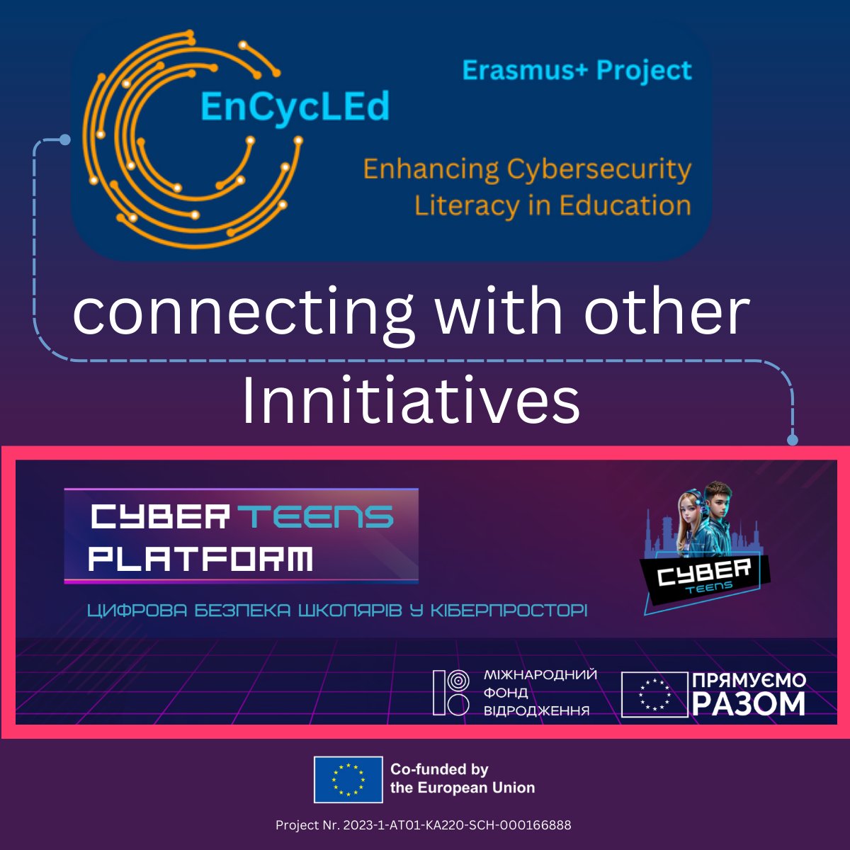 encycled_proj's tweet photo. Building Bridges, Creating Opportunities!
The #EnCycLEd #ErasmusPlusProject's recent interaction with the Ukrainian #Cyberteens Platform is a great example of this!
Together, we are paving the way for a more informed and secure future. Let's keep empowering and #educating!
#cyber https://t.co/7g1UXWg1p5