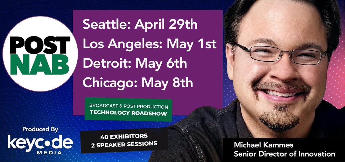 DETROIT! CHICAGO! 

This week, we're bringing the <a href="/NABShow/">NAB Show</a> to YOU!

Sign up below - It's free!

(And Detroit folks, you'll get a special 1 hour "No Hype, Just Help: AI for Post"...and maybe a little Production AI, too!)

keycodemedia.com/postnab-roadsh…