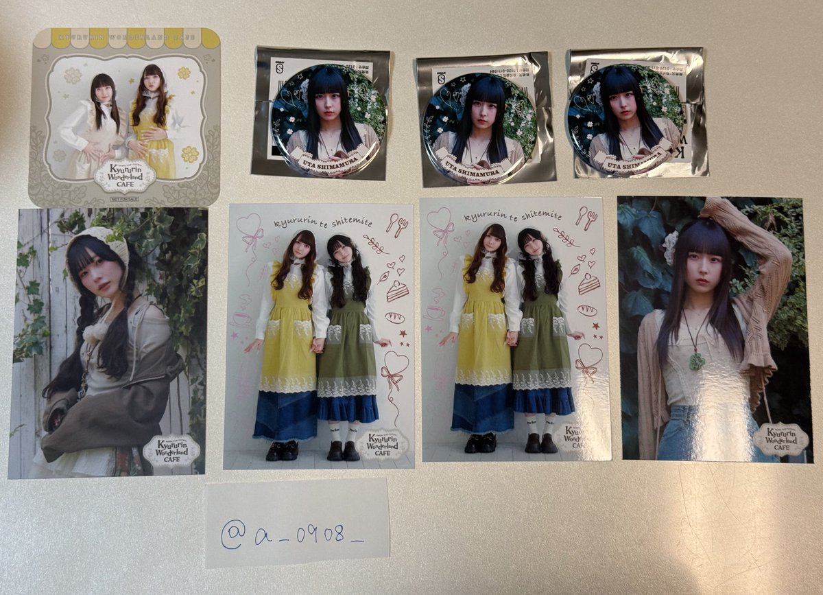 a_0908_'s tweet photo. 〜 きゅるりんってしてみて きゅるして スイパラコラボカフェ コースター ブ���マイド アクリルキーホルダー ブロマイド 缶バッジ 交換 〜

譲: 画像 🩷💛❤️

求: 同種 💜

※郵送交換希望 https://t.co/gtwfR0r29u